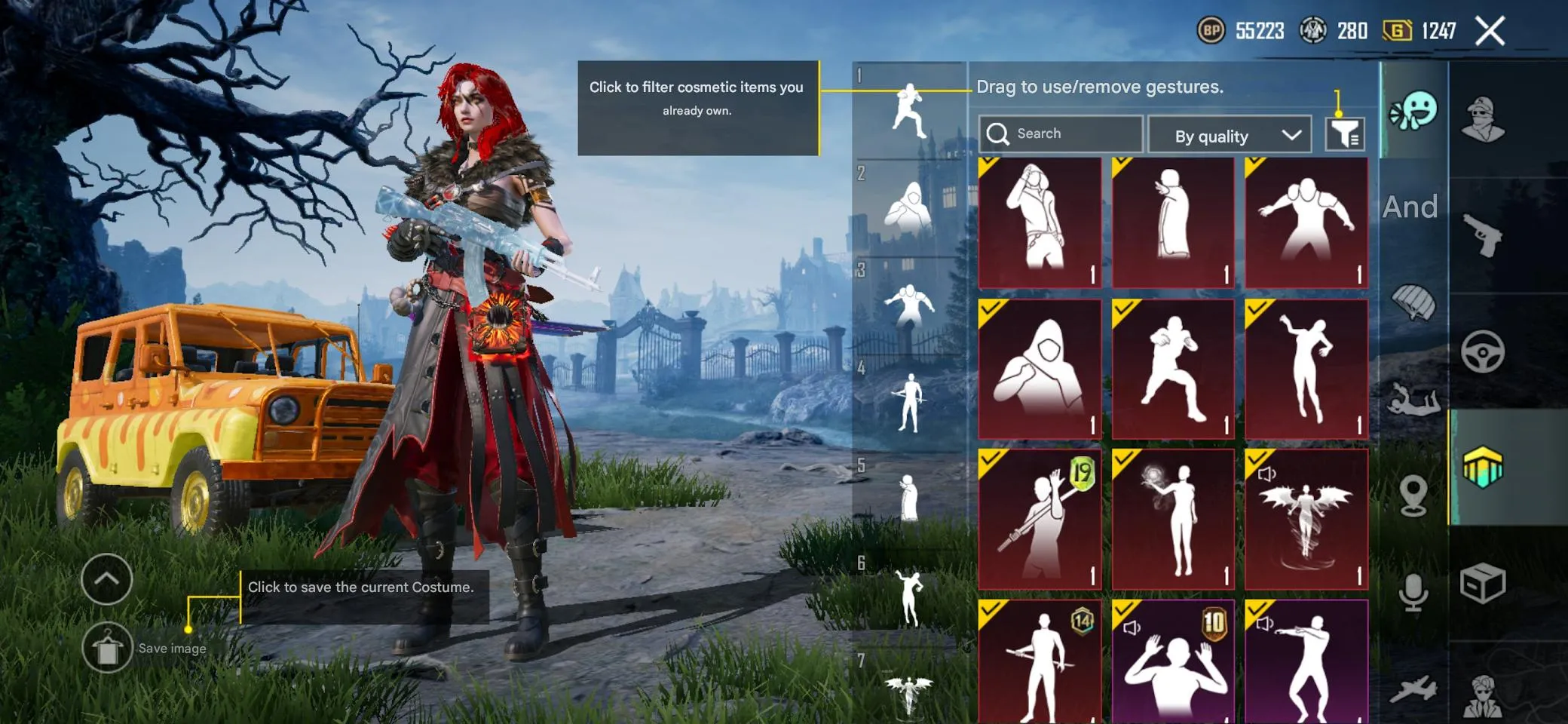 PGM271 FAT ACC AKM Glacier Lv.7, Glacier + 3 M416, Jester X-Suit Lv.4, Mummy, 123 Mythics, 47 Evo Guns, Conq, Cars (G)